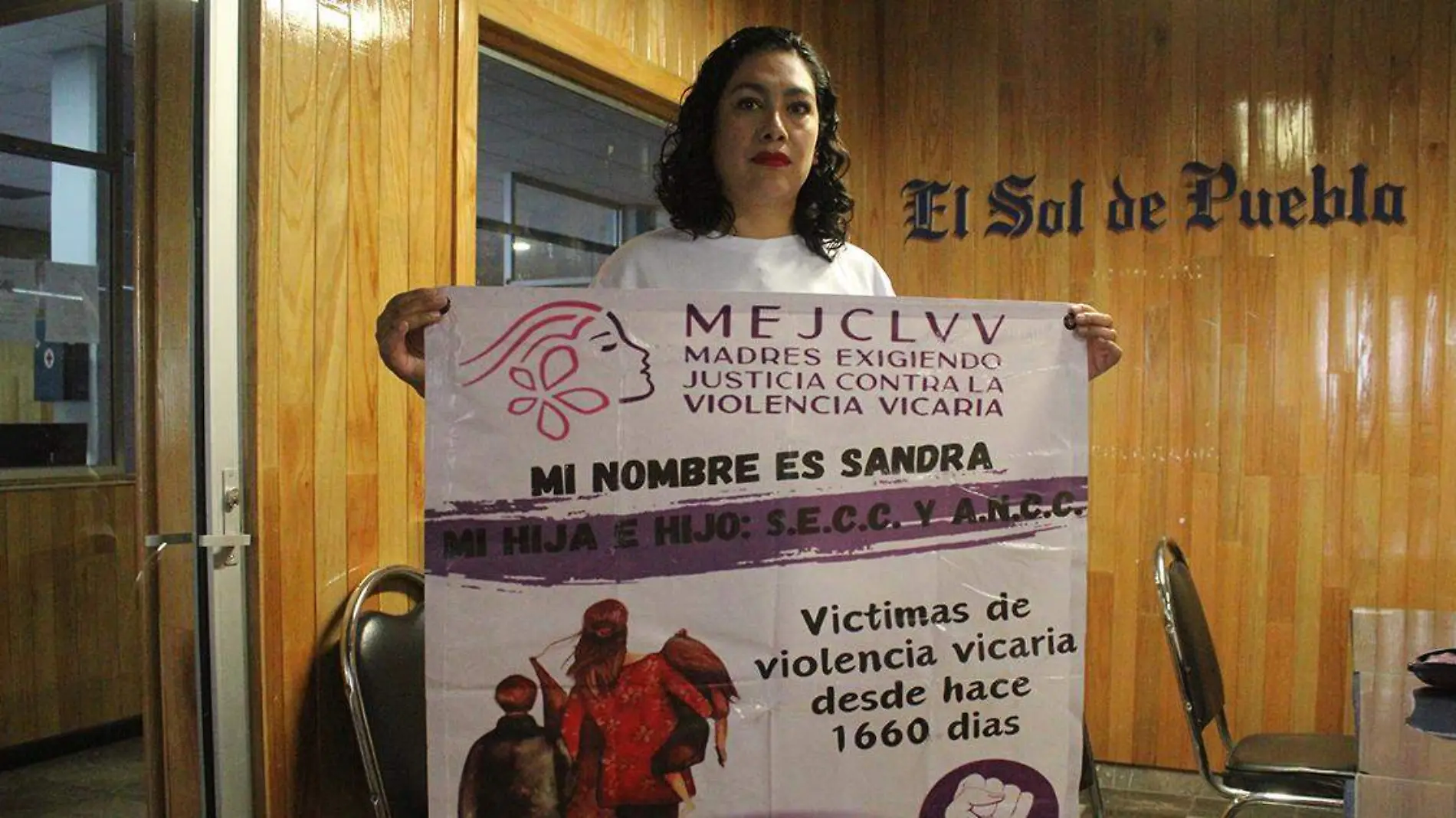 Sandra, víctima de violencia vicária 